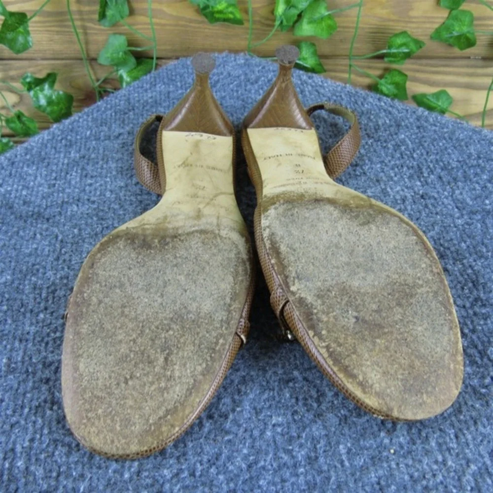 kate spade new york Women  Slingback Brown Leather Pump 7.5 Medium  Used‎ 2025